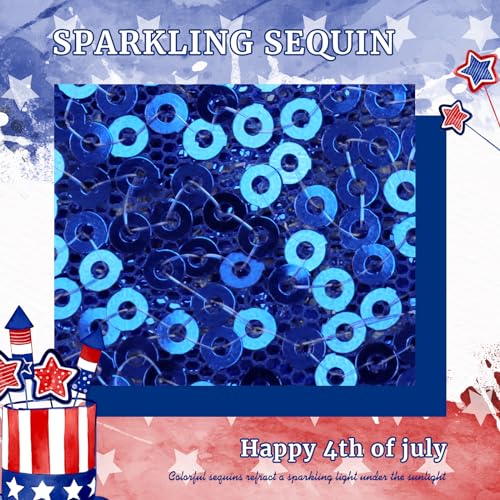 Pinzas para cabello con lentejuelas brillantes color azul marino miniatura 5