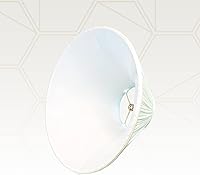 Vista 4 de Royal Designs Coolie Empire Gather - Pantalla plisada para lámpara básica, cáscara de huevo, 6 x 16 x 10 pulgadas