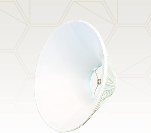 Miniatura 4 de Royal Designs Coolie Empire Gather - Pantalla plisada para lámpara, cáscara de huevo, 7 x 20 x 12.5 pulgadas