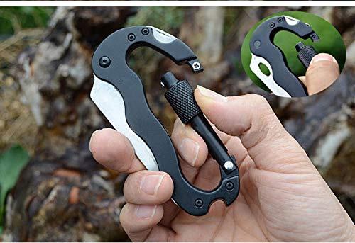 Amazon | カラビナ マルチツール 折りたたみナイフ ドライバー ツール