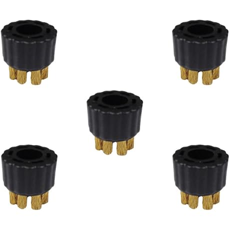 McCulloch Copper Steam Cleaning Brush Heads, 5 Pack