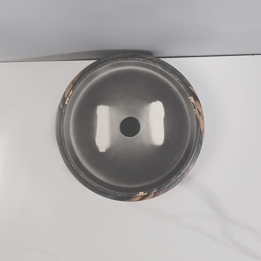 Umywalka Łazienkowa Ceramiczna Umywalka Artystyczna W Kolorze Czarnym, Brązowym, Szczotkowana Umywalka Łazienkowa Nablatowa Ceramiczna Umywalka Nablatowa Artystyczna