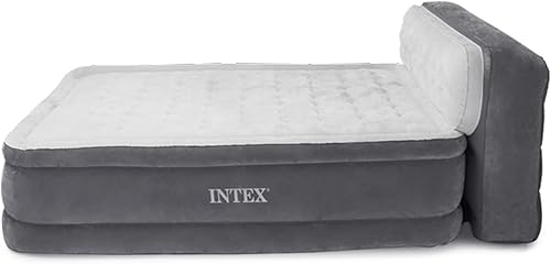 Miniatura 14 de Intex 64447ED Dura-Beam Deluxe Ultra Plush Colchón de aire con cabecero: Fiber-Tech - Tamaño Queen - Bomba eléctrica incorporada - Altura de la cama