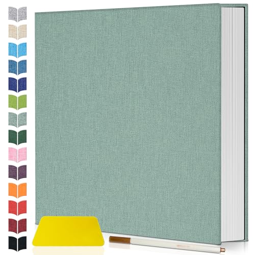 Image of Artfeel Photo Album Self Adhesive Scrapbook,120 Pages Large Photo Book for 4x6,5x7,8x10 Pictures,DIY Album for Baby Wedding Family Travel Birthday,with Metallic Pen and Scraper
