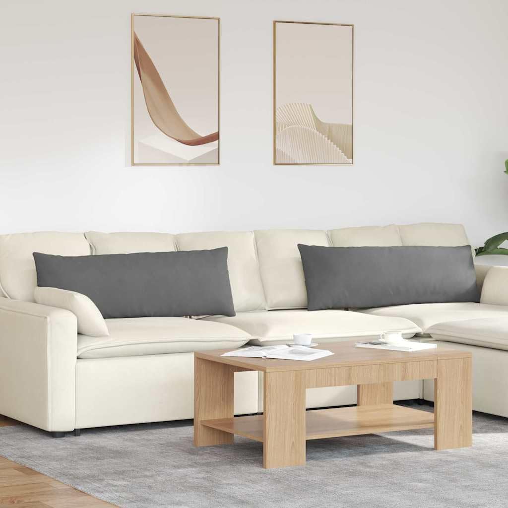 Coussin de canapé déhoussable gris foncé fini les douleurs et les tissus salissants