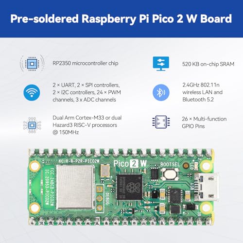 SunFounder Raspberry Pi Pico 2 W Ultimate Starter Kit with 110+Video Courses Online Tutorials, 96 Projects (16 IoT Projects), MicroPython, C++ (Compatible with Arduino IDE) - Image 5