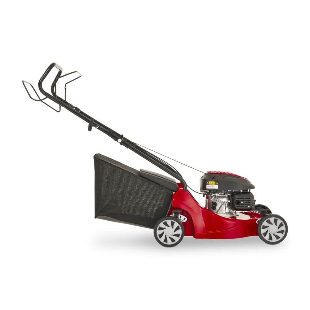 Mountfield SP41 - Cortacésped de Gasolina, Motor STIGA de 123 CC, Ancho de Corte de 39 cm, autopropulsado, Cubierta de Polipropileno a Prueba de óxido, colector de césped de 40 L, Altura Ajustable de