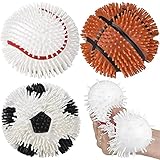 ArtCreativity Squishy Sports Puffer Stress Balls, Set of 3, Stress Relief Fidget Sensory Toys for...