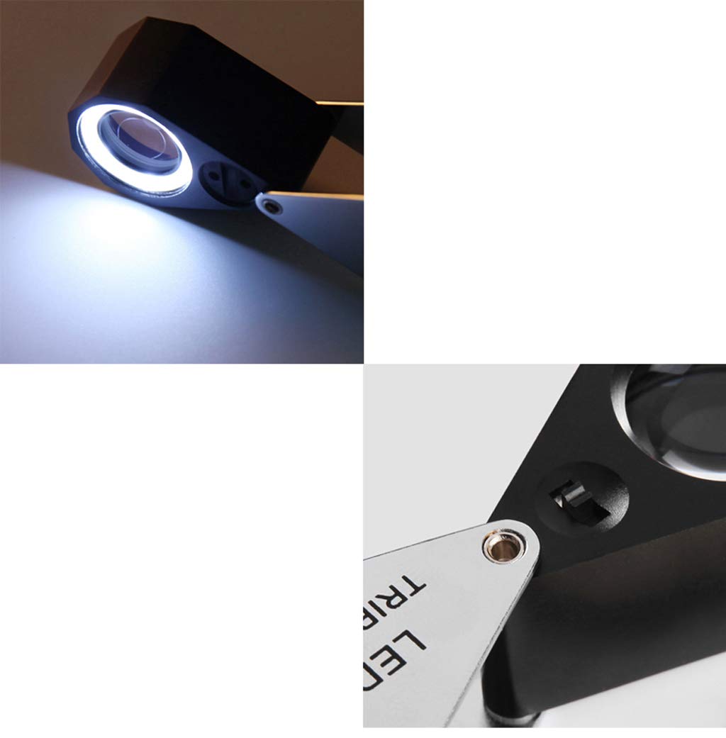 Lenti di ingrandimento, Lenti di ingrandimento per Hobby educativi, Lente d'Ingrandimento 10X, 20X, 30X, Lente d'Ingrandimento con Luce a LED, Lente d'Ingrandimento con