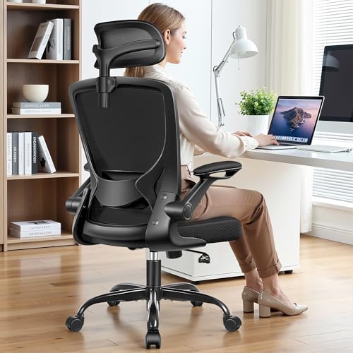 Image of Office Desk Chair, Ergonomic Office Chair for Prolonged Sitting, 2 Pack