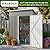 DAUSOLA 5x3 FT Outdoor Storage Shed, Metal Garden Tool Shed with Updated Frame Structure and Lockable Doors, Ideal for Backyard Garden Patio Lawn, Grey