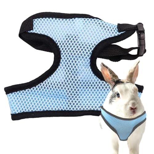 フェレットハーネス、子猫ハーネス - 調節可能なバックル子猫ベストハーネス,脱走防止小動物ハーネス、子犬子猫バニーフェレット用小型ペットドレス