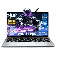 DIAKUOE PC Portatile Core i9-11900H, 15,6 pollicil Notebook Win 11 16GB RAM 512GB SSD, FHD 1920 * 1080, Laptop Tastiera Retroilluminata, Sblocco con Impronta Digitale, Type-C, BT5.2, USB 3.0,RJ45