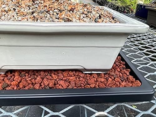 Miniatura 7 de Tinyroots - Bandeja de humedad para bonsái, bandeja de goteo de 11 pulgadas, mantiene la humedad de las plantas y ayuda a proteger muebles, bandeja