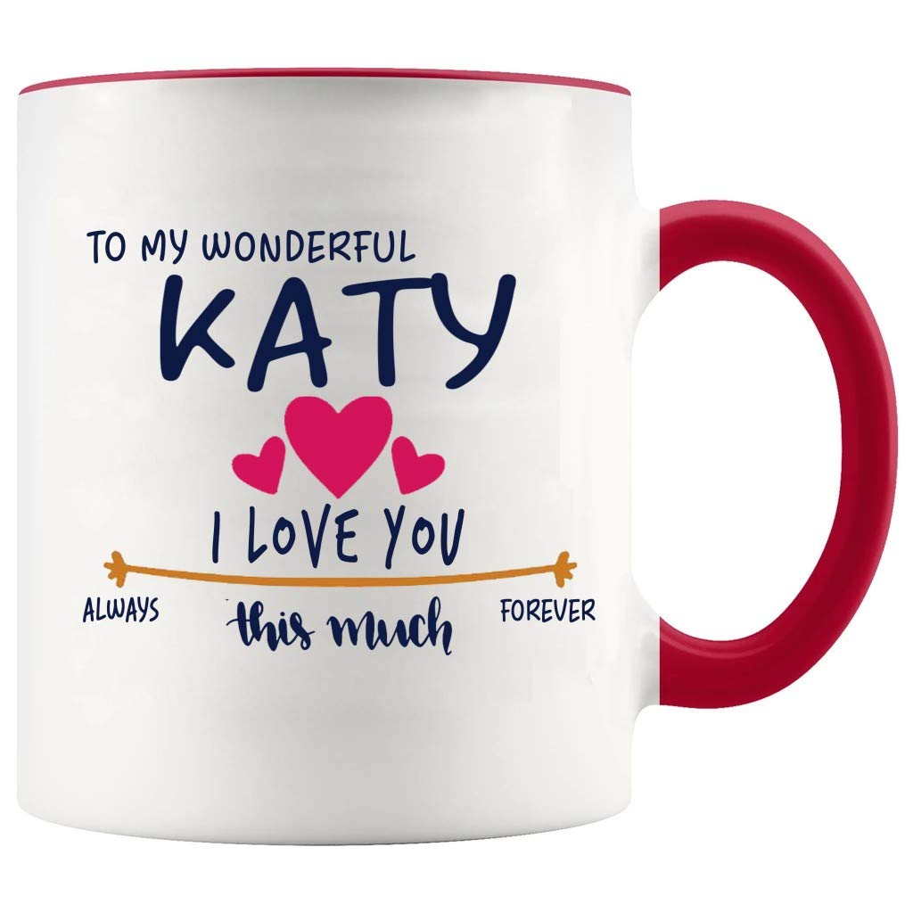 Amazon.com: Taza del día de San Valentín con nombre personalizado