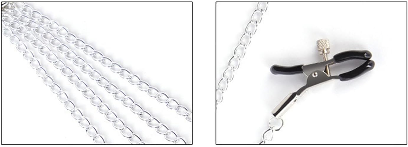 Body Chain for Women Men Body Chain for Pressure Adjustable Clamps Clip Non Piercing Faux Body Jewelry for Women Men