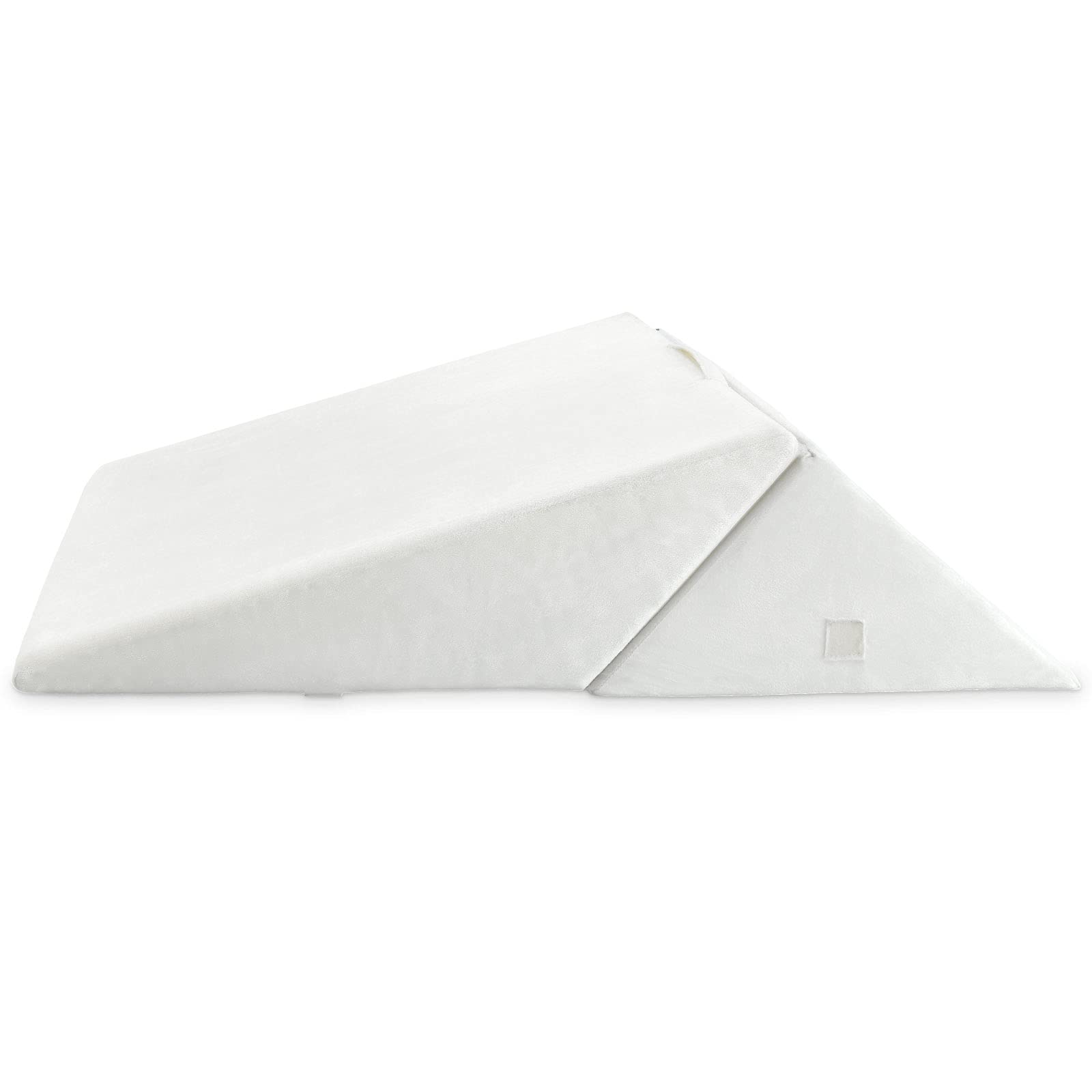 GIANTEX Almohada de Cuña Multifuncional, Cojín Triangular con 2 Partes, Forma Convertible, Espuma Viscoelástica, Funda Lavable, 58 x 36 x 50,5 cm, para Esparda, Cintura, Piernas