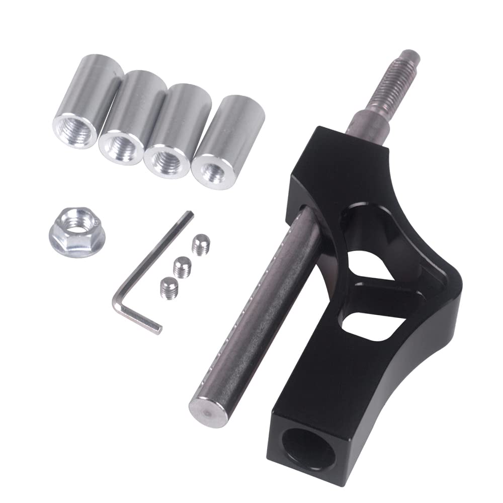 Morelian Adjustable Gear Shift Knob Extender Height Lever Extension Car Gear Shifter Extender Kit with 4 Adapters