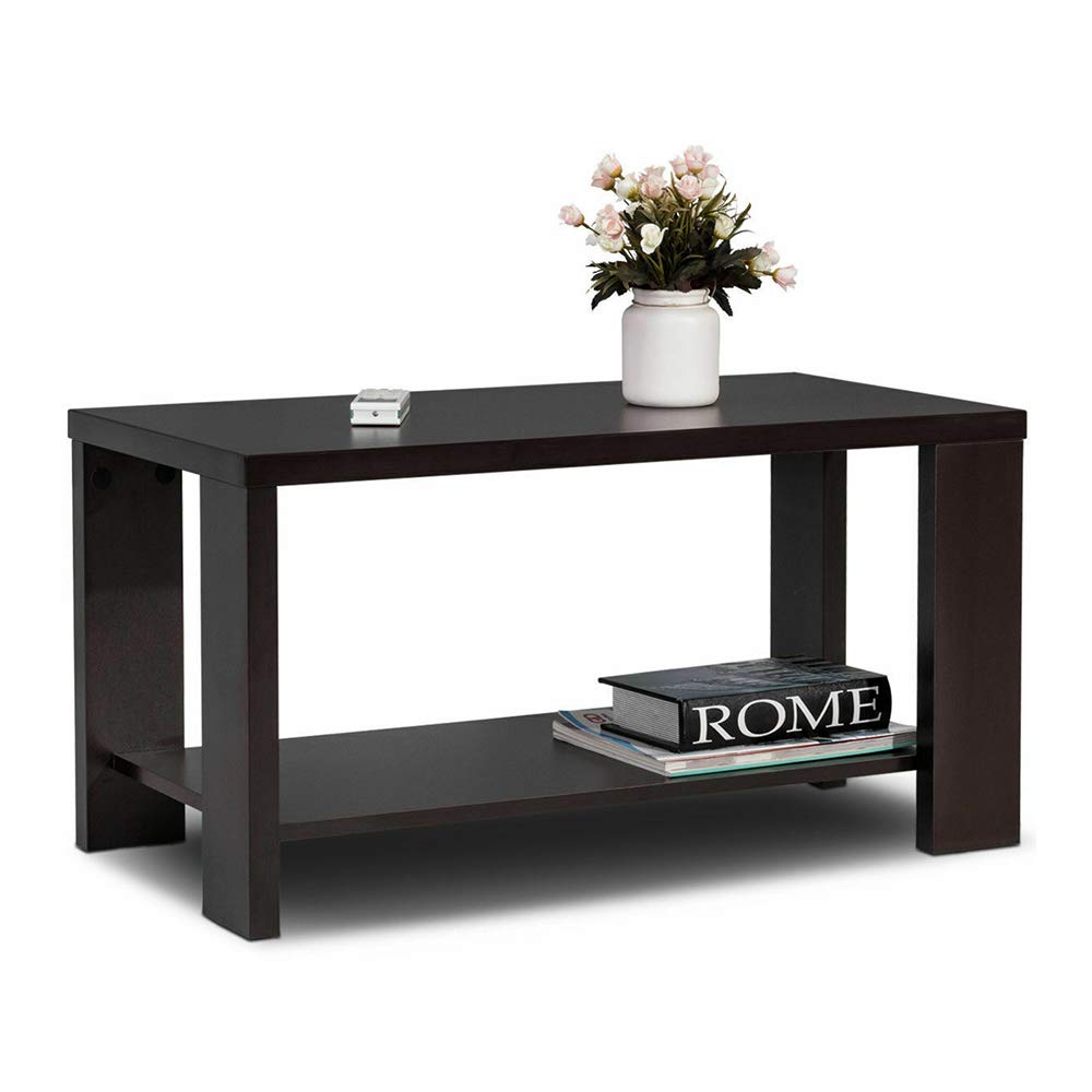 Amazon.com: Thaweesuk Shop Coffee Wood Table Rectangular Cocktail