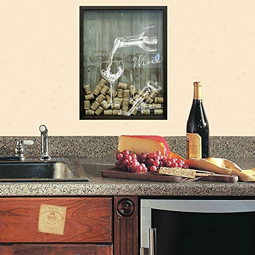 Quadro Porta Rolhas Kapos Multicor 32X42cm