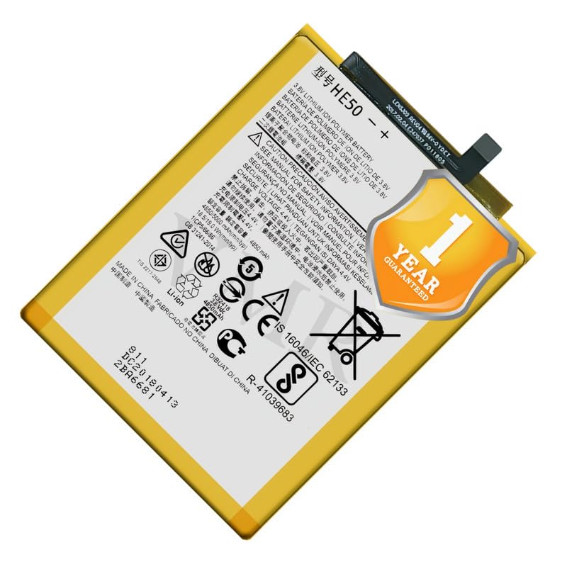 Image of Original HE50 Battery Compatible for Motorola Moto E4 Plus | Moto E5 Plus - (5000 mAh) - 1 Year Warranty X2
