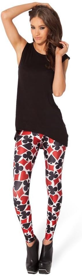 Sister Amy Girl 3D Printed Geometric Figures Ankle Elastic Tights Legging - Image 3