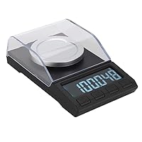 Vista 6 de Báscula digital de joyería, 3.53 oz/0.001 G LCD, mini báscula electrónica de joyería en quilates, equilibrio de laboratorio, oro, plata, diamante