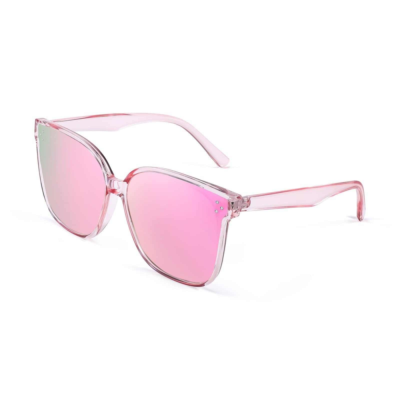 FEISEDYSquare Women Sunglasses Polarized UV Protection Vintage Oversized Frames Sun Glasses B2600