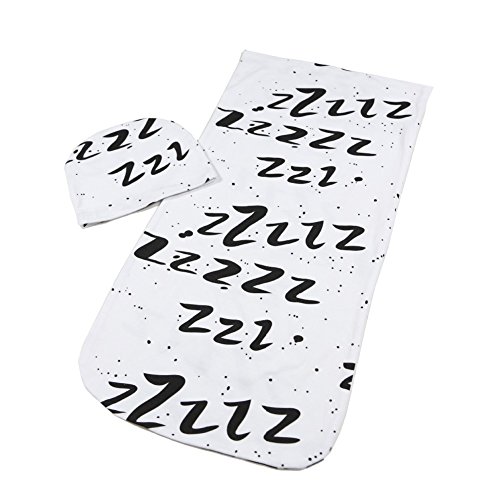 Newborn Baby Sleeping Bag,Cloth Wrapped, with Kerchief,Bed Lining White