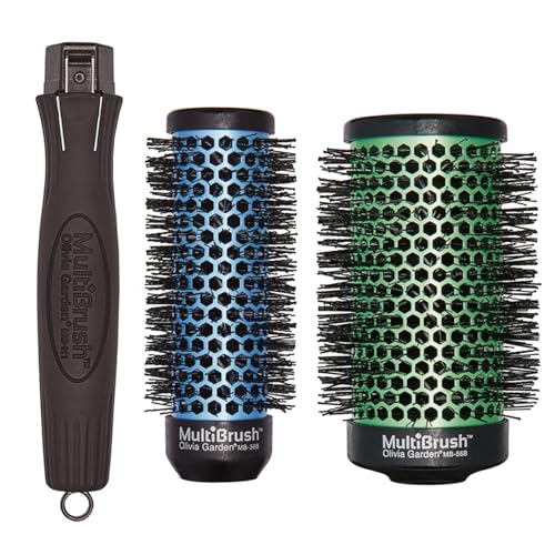 Olivia Garden MultiBrush Detachable Thermal Styling Hair Brush MB-KT01 (3-Piece Kit)