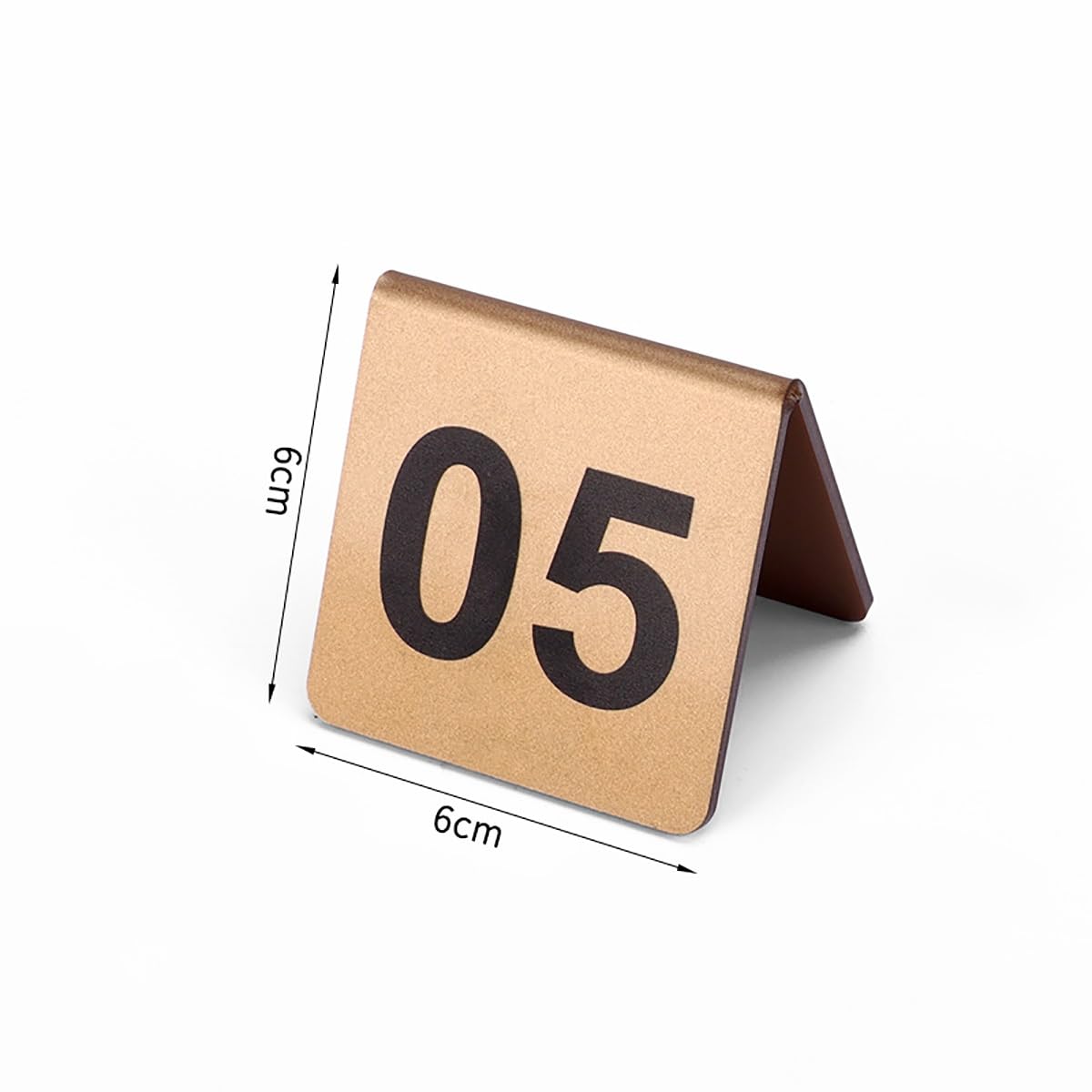 Números de Mesa, 1-10, Placa de número de Restaurante, Placa de Asiento Reservado, Suministros for Fiestas de Bodas, cumpleaños y Matrimonio(Gold)