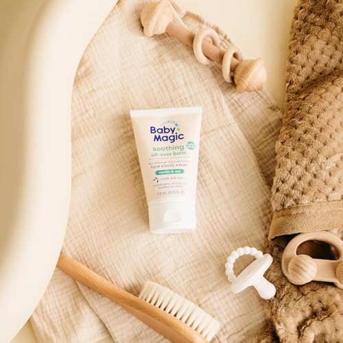 Image of Baby Magic Soothing All-Over Balm, Vanilla & Oat, 4 Fl Oz | Skin Moisturizer for Face, Body & Bum, Hypoallergenic, Dermatologist & Pediatrician Tested