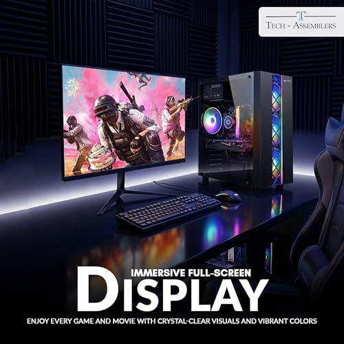 Image of All-in-One Desktop Computer Set with Monitor, Keyboard & Mouse | SSD Storage | Fast & Ready-to-Use PC for Office, Home, Study & Business