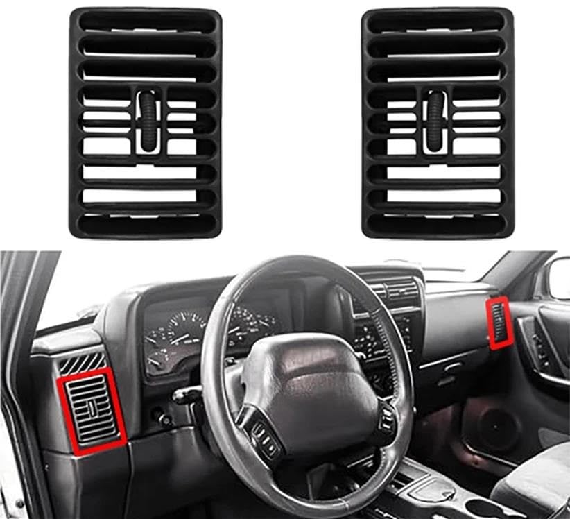 Aérateurs climatisation panneau sortie ventilation voiture Jeep TJ - 2