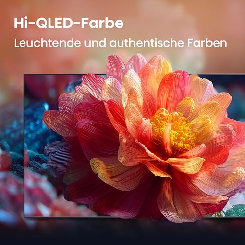 Hisense 50E7DS Fernseher 50 Zoll, 4K UHD QLED, Smart TV, Hi-View AI Engine, 60Hz Game Mode Plus, Dolby Vision IQ, HI-QLED Colour, Filmmaker Mode, AI Smooth Motion, Airplay, Sprachsteuerung[2026] 4