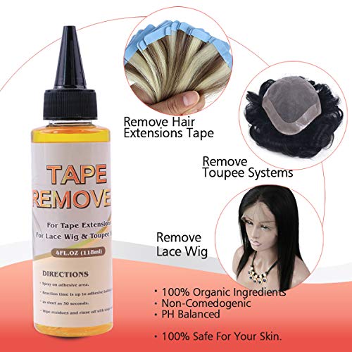 접착제 제거제 Tape Remover for Hair Extensions Tape Remover 4 Ounce Hair Tape Remover for Tape In Hair
