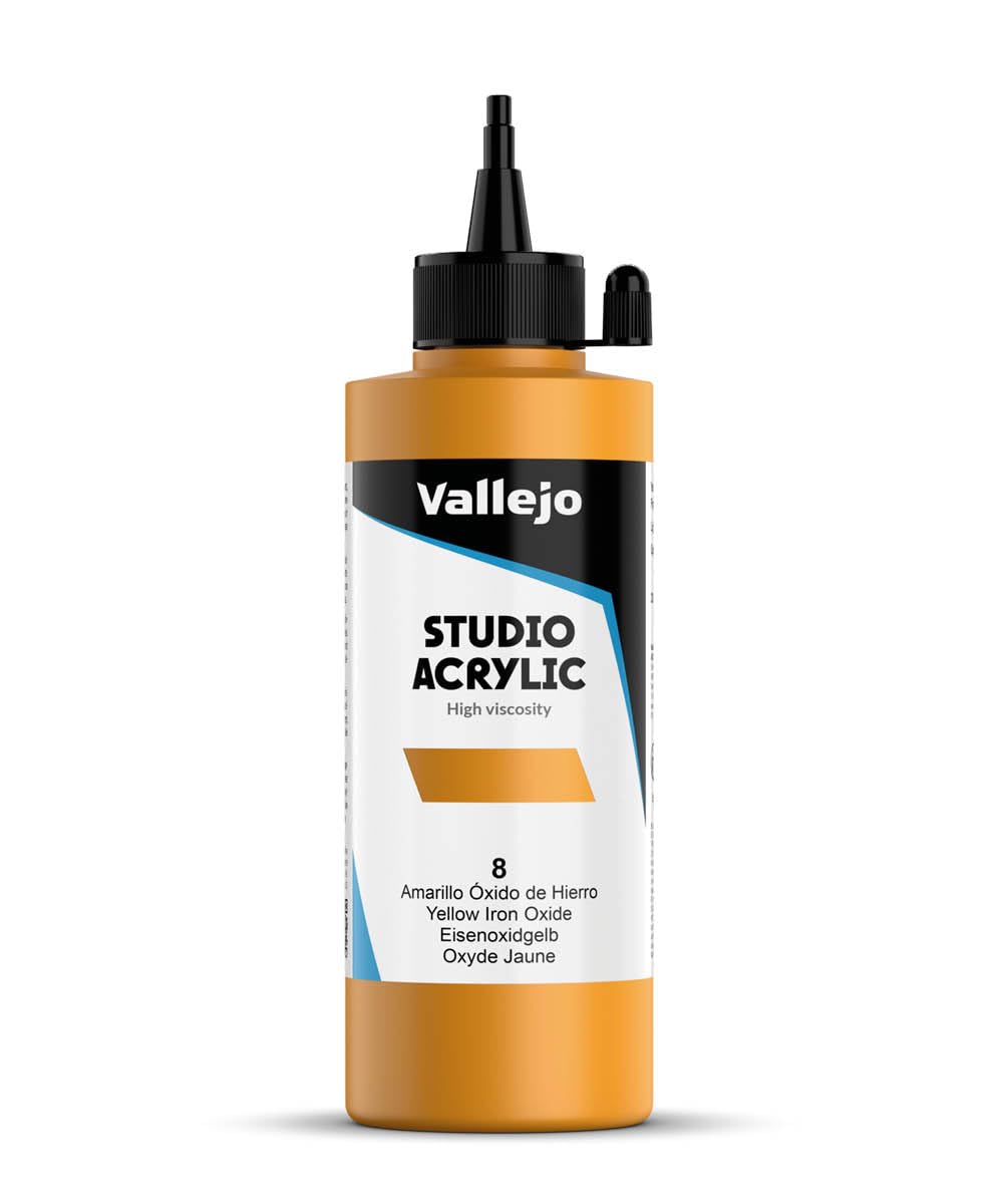Vallejo Yellow : Studio Acrylic Paint : 200Ml : Iron Oxide
