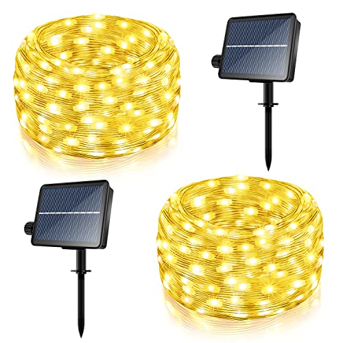 Ollny Solar String Lights Outdoor 2Pack Each 240Led 80Ft 8Modes Ip67 Waterproof, Solar Fairy Lights With Timer Memory For Patio Garden Fence Yard Porch Decorations, Warm White #TOP30