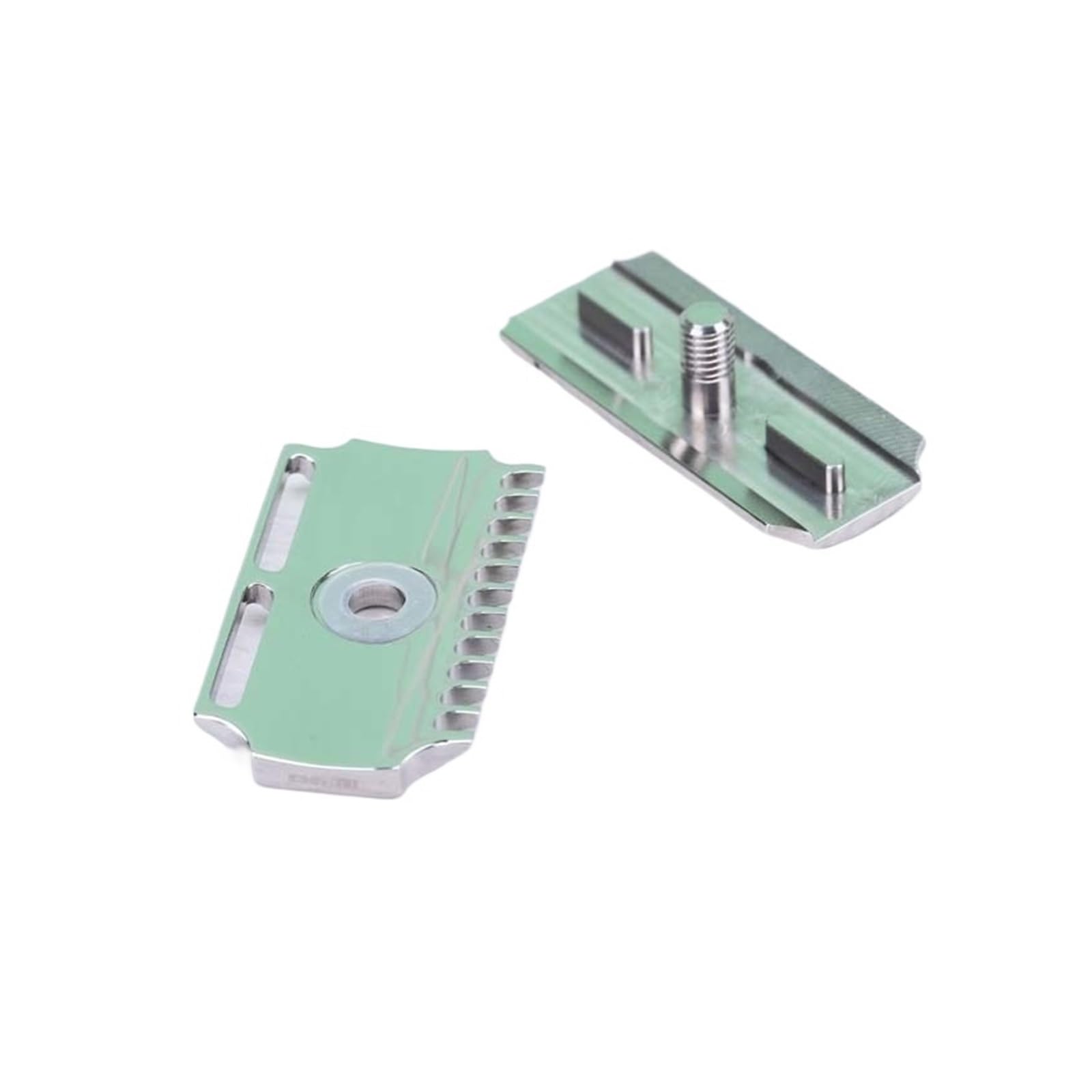 , Kompatibel For Yaqi, Vostok 70DC Rasierhobelkopf, 316 Edelstahl, Polierter Doppelkamm Mit 0,7 Mm Klingenabstand For Sanfte Rasur