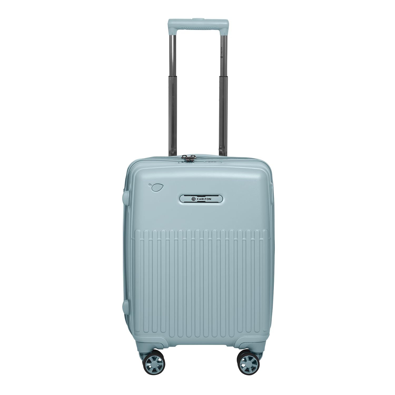 carlton Yorkshire Hard-Sided Small Cabin Luggage - 55cms | Premium Polycarbonate Trolley Bag with USB Port, Metallic Handle, TSA Lock & Silent 8 Wheels - Light Green-picture-6