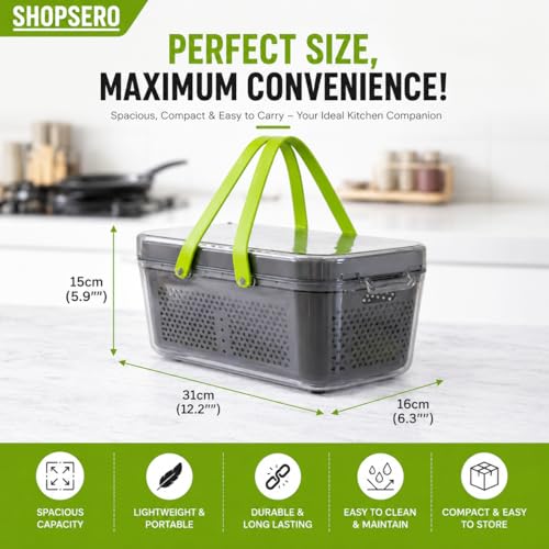 Image of 22 in 1 Vegetable Chopper with Container & Interchangeable Blades | Manual Vegetable Cutter, Onion Chopper & Vegetable Slicer | Multipurpose Food Dicer with Hand Protector | Kitchen Chopper