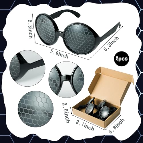 Yopyame 4PCS Fly Costume Bug Accessories Set Black Velvet Bug Antenna - image 3