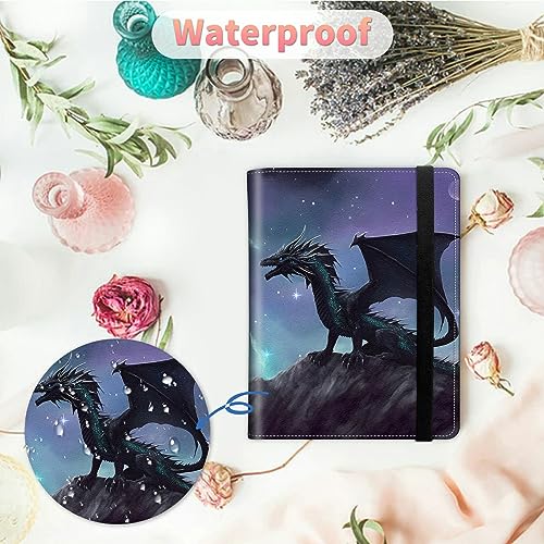 Image of Purple Dinosaur Photo Album 4x6 120 Pockets Photos with Strong Elastic Band, Small Mini Albums Sheet Protector Folder for Photos, Album for Family Wedding Baby Women Men Vacation Gift