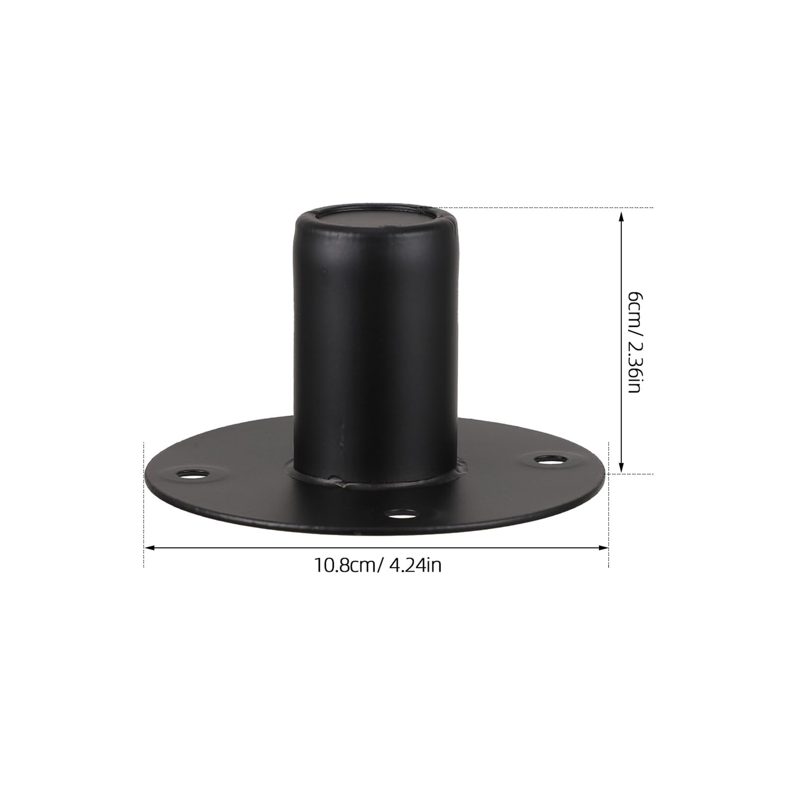 INOOMP Pieds Enceinte en Fer Support de Fixation Plat et Trous de Vis, Support Inférieur Stable pour Montage Professionnel de Haut-Parleur