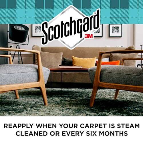 Image of Scotchgard Rug & Carpet Cleaner, Fabric Cleaner Blocks Stains, Cleaning Sprays Make Cleanup Easier, Six 16.5 oz Cans