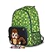 Produktbild PIXIE CREW Leichte Segeltuch Tage Rucksack, Minecraft Style, grün kariert, 31x42x15 Centimeters, 17l, Seiten-Netze (Schwarz), PIXIE CREW Creative Leinwand TM Size 39x25