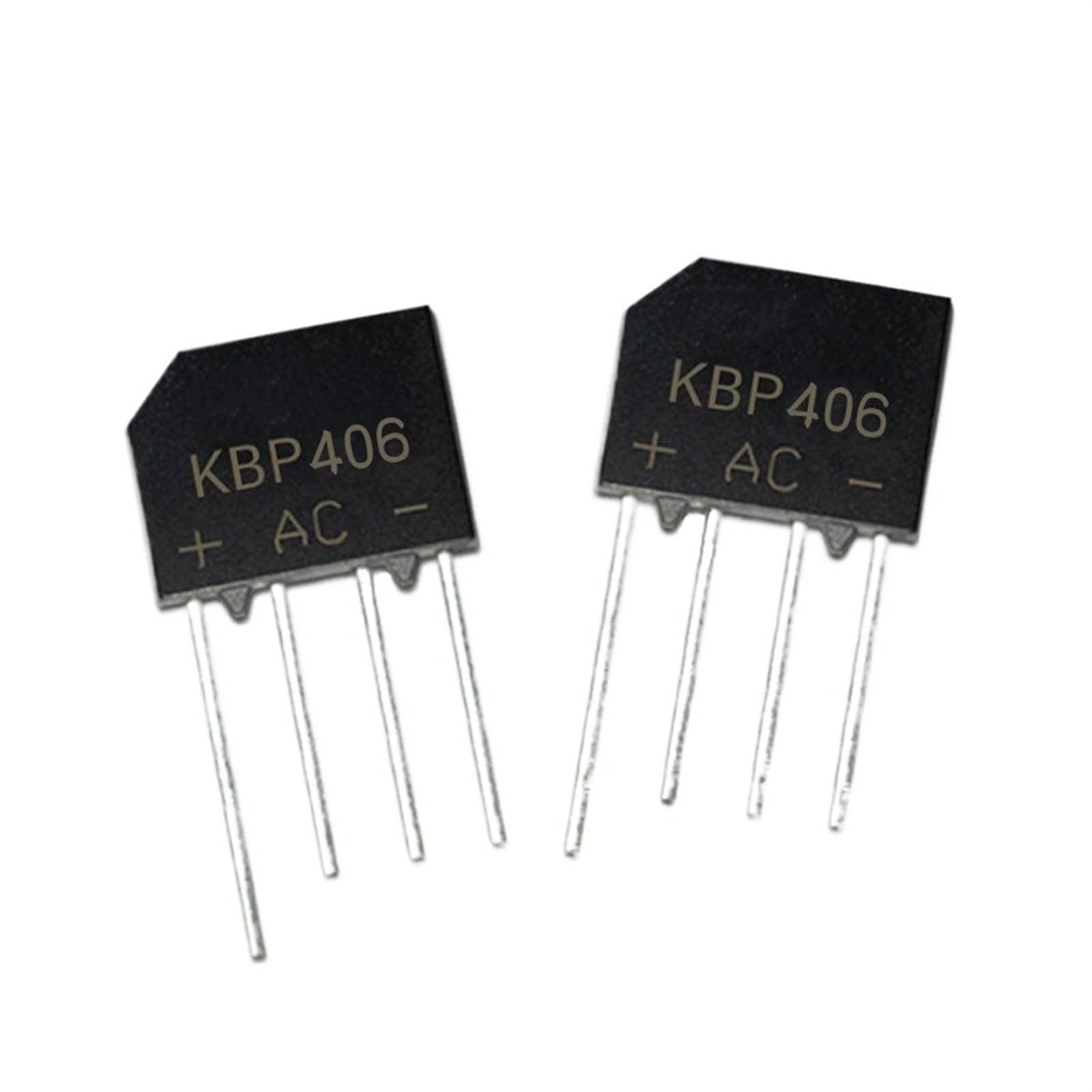 GJEXXPTST 50/100/200/500/1000Pcs KBP406 Bridge Rectifier KBP406G Flat 4A/600V DIP-4 Stack(500Pcs)