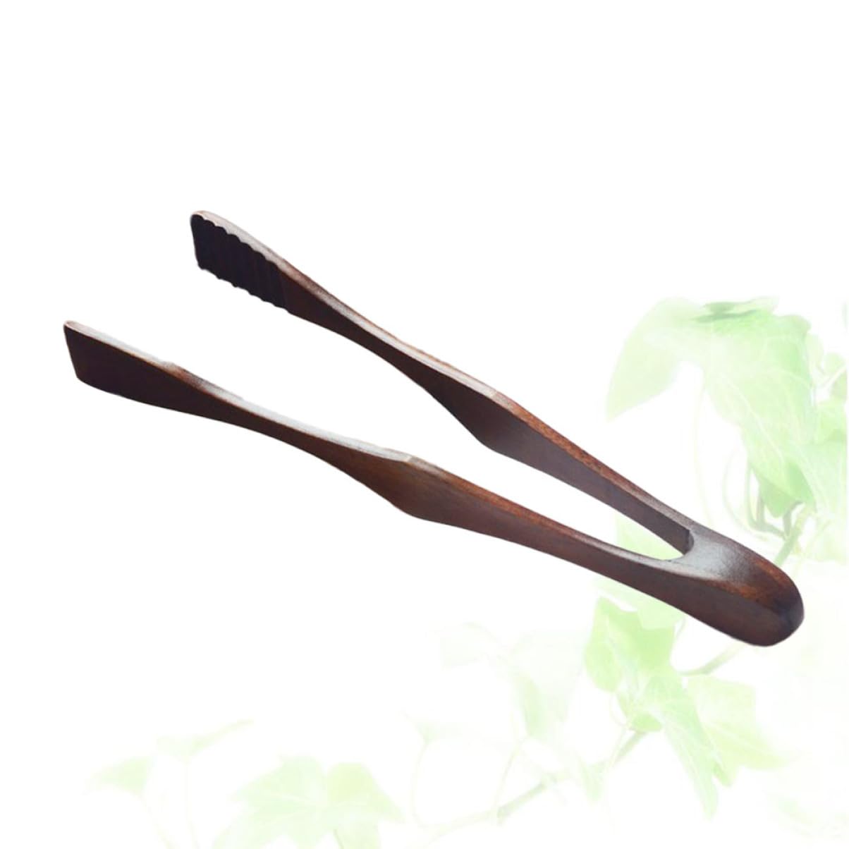 ABOOFAN 1 PC Wooden Serving Tongs Kitchen Ice Tongs for Food Bread Cake Salad for Parties Buffets Picnics and Everyday Use