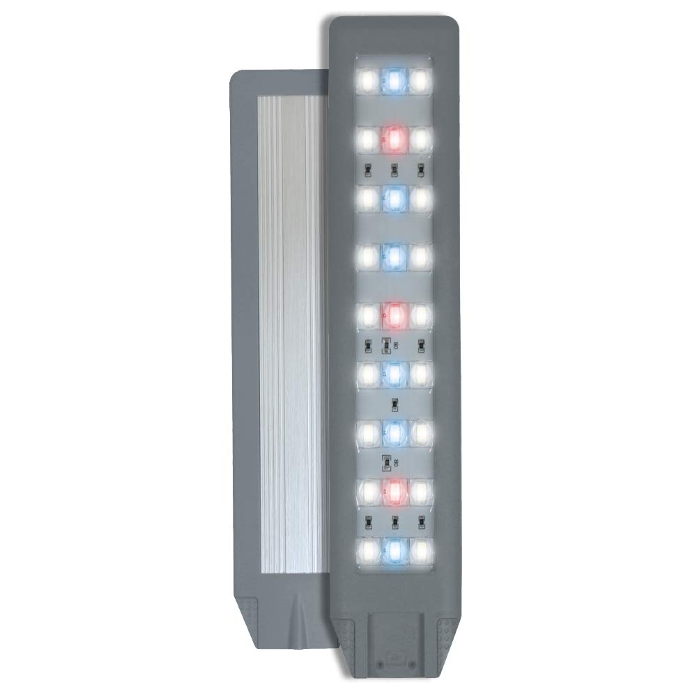 Amtra Plafoniera Vega Led Fresh - Lampada acquario FULL LED con DIMMER incluso, 10.5W, fissaggio a bordo vetro (max 12mm)