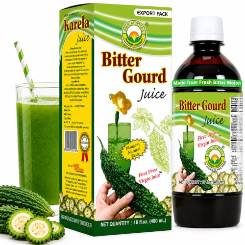 Basic Ayurveda Bitter Gourd (Karela) Juice | 16.23 Fl Oz